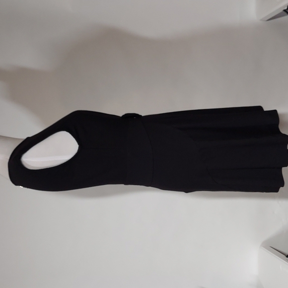 TED BAKER Aruna black bow embellished pleated Fit and Flare Dress Size 2 - Picture 7 of 12